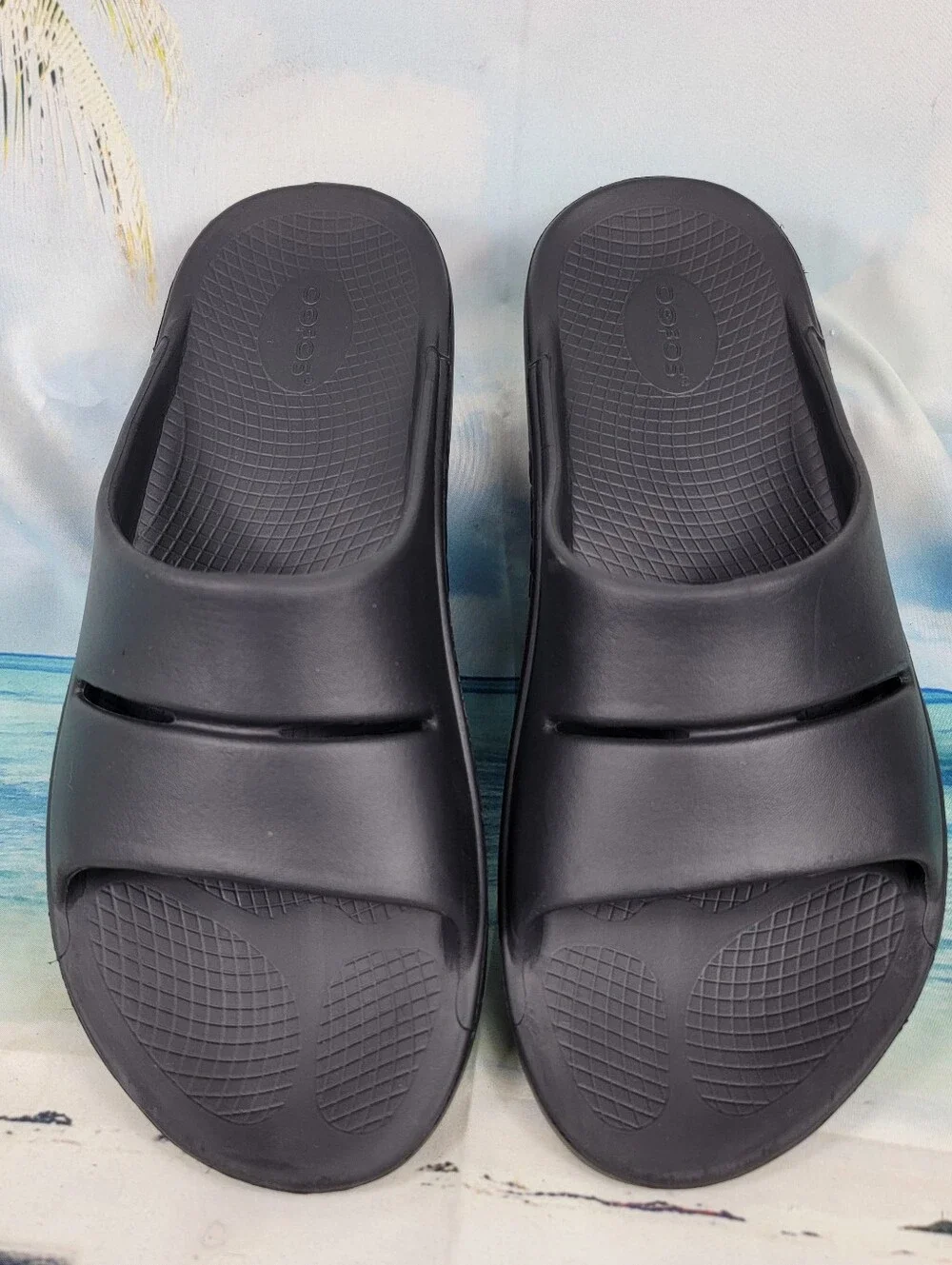 OOFOS OOahh Recovery Slides Mens 12